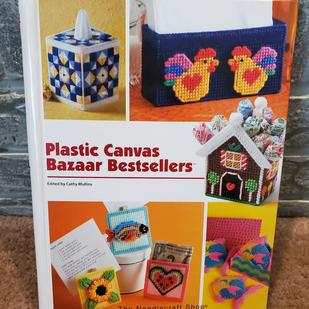 Plastic canvas bazaar bestsellers hardcover book - Picture 1 of 3